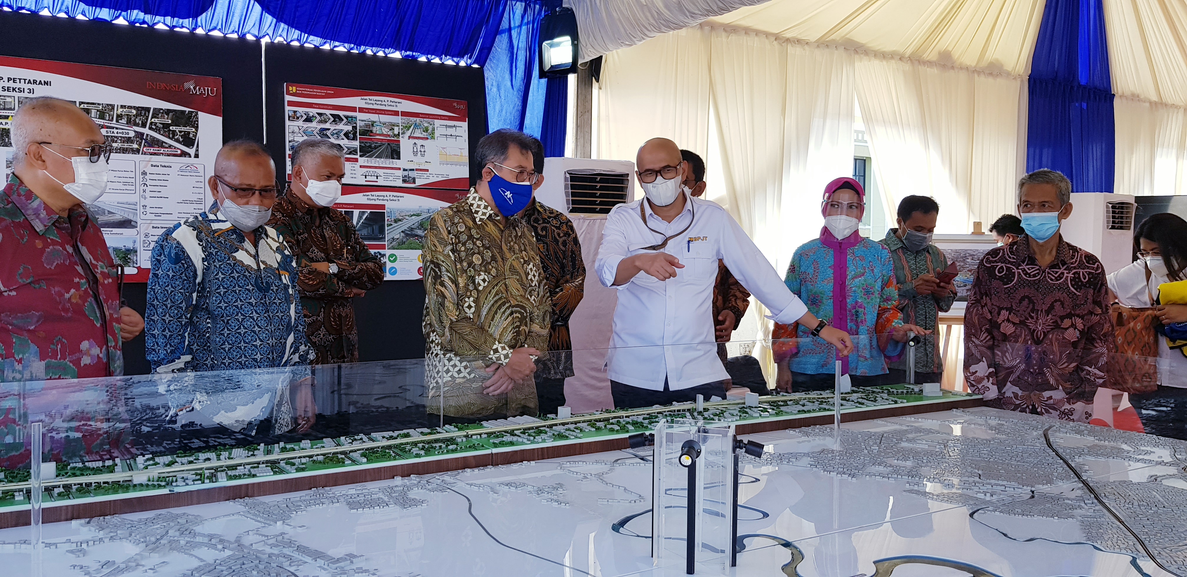 Peresmian Tol Layang A.P. Pettarani Makassar