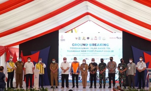 Supporting Infrastructure Development at Indonesia's East Gate, PT Toll Road Section Four (JTSE) is Ready to Build Makassar New Port Toll Access Road