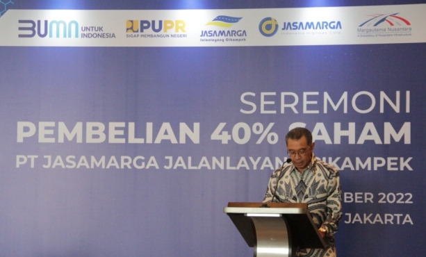 Margautama Nusantara and Jasa Marga Hold a Purchase Ceremony 40% Share Ownership of PT Jasamarga Jalanlayang Cikampek