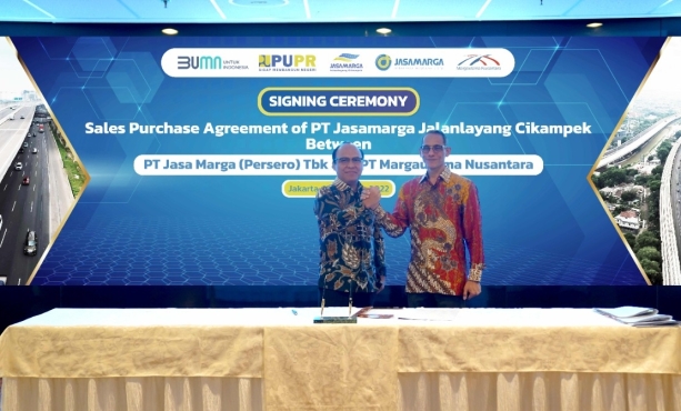 Jasa Marga and Margautama Nusantara Sign Sales Purchase Agreement for PT Jasamarga Jalanlayang Cikampek